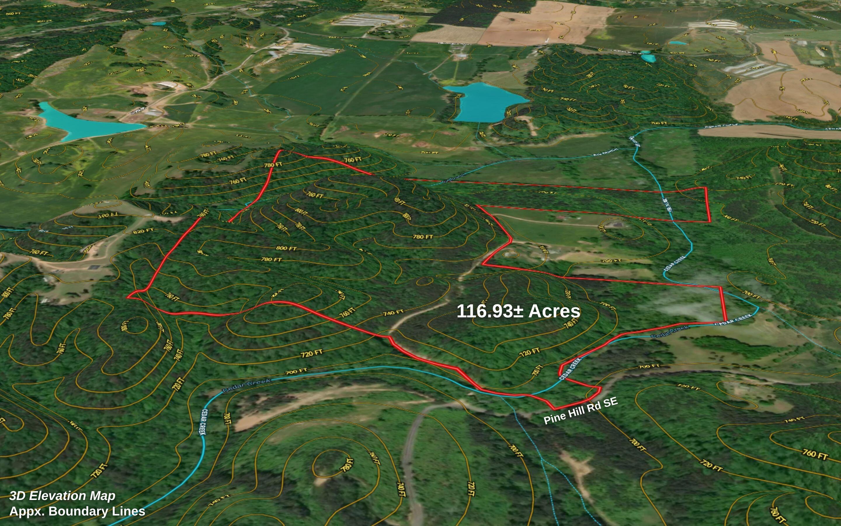 0 Pine Hill Road Southeast Rydal, GA 30171 - Photo 27 of 32 Aerial of Property Lines