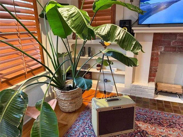 a view of yard with outdoor seating