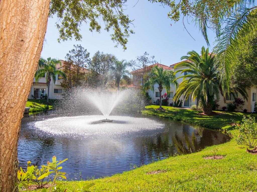 520 7th Square Southwest, Unit 201 Vero Beach, FL 32962 - Photo 30 of 46 a view of a water fountain in a backyard