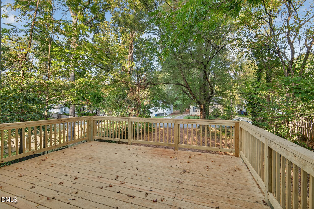 606 North Maple Street Durham, NC 27703 - Photo 37 of 51 a view of balcony with wooden floor