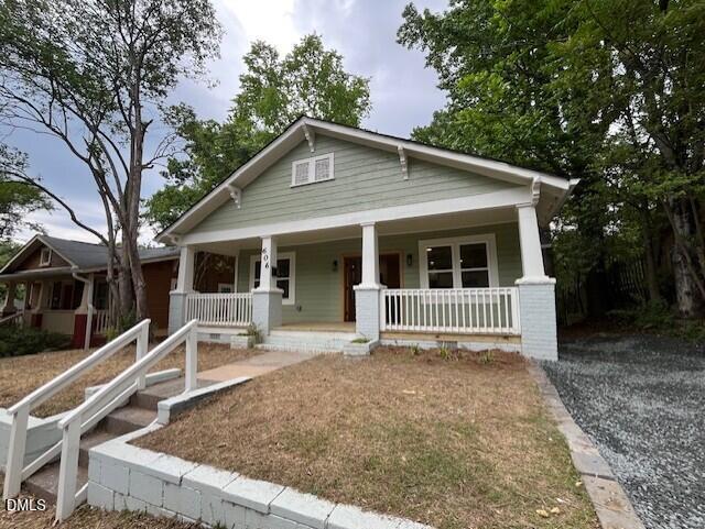606 North Maple Street Durham, NC 27703 - Photo 48 of 51 a front view of a house with garden