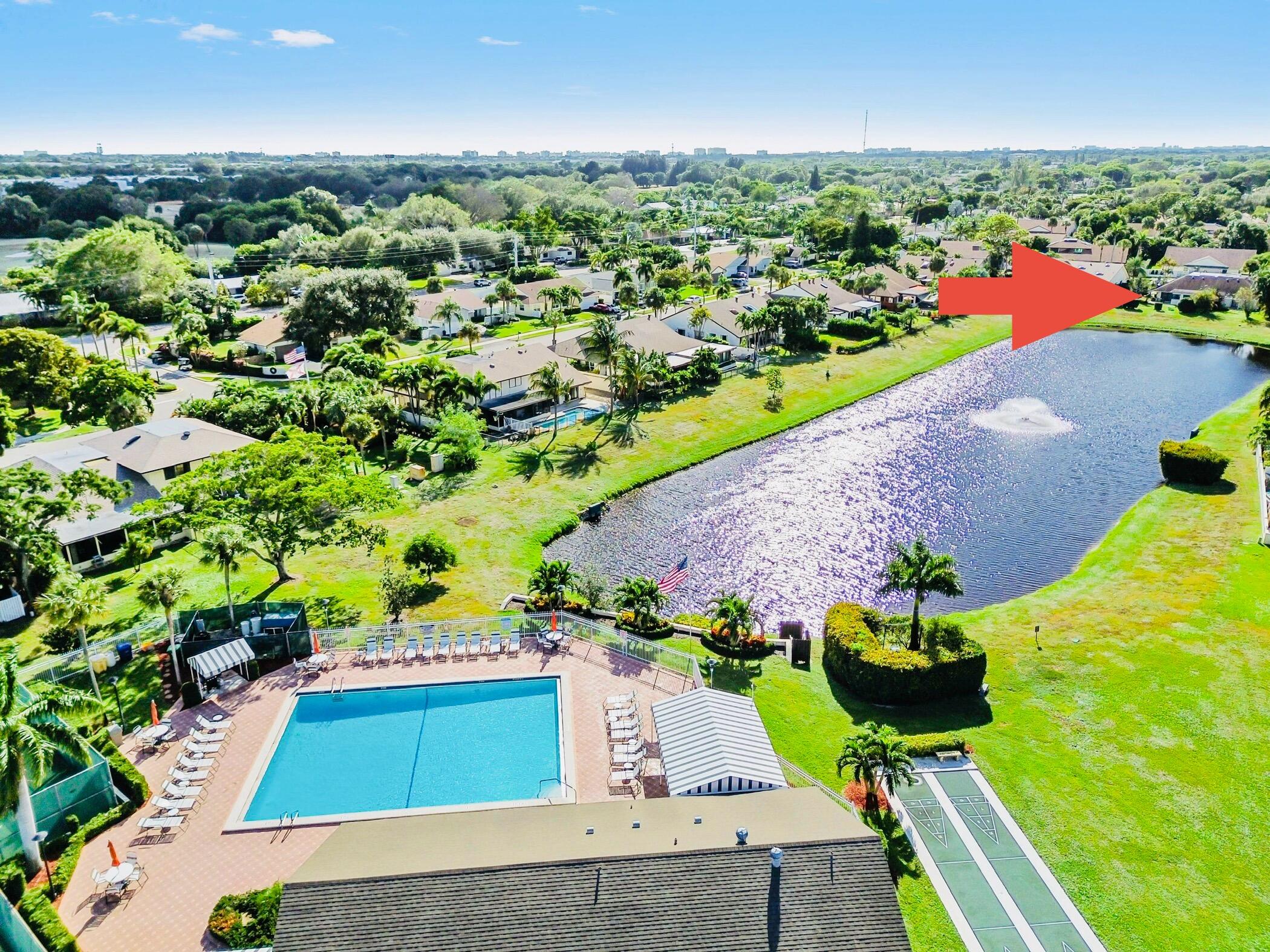 2749 Southwest 5th Street Delray Beach, FL 33445 - Photo 3 of 55 an aerial view of a house with yard swimming pool and outdoor seating