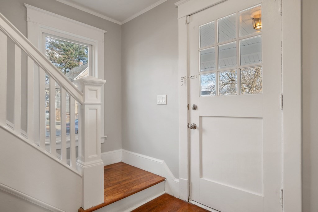 126 Stockman Street Springfield, MA 01104 - Photo 3 of 25 a view of front door with wooden floor