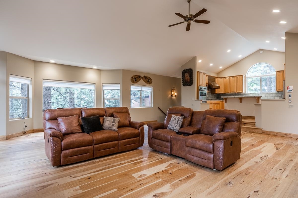 33 Kelley Road Mammoth Lakes, CA 93546 - Photo 9 of 49 a living room with furniture and a large window