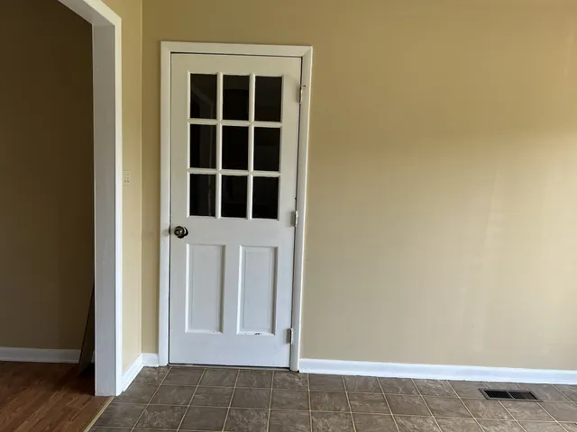 a view of front door