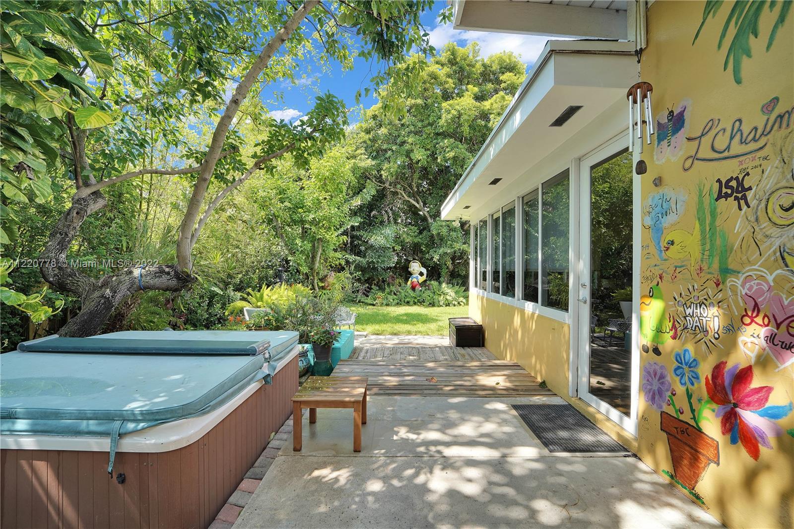 1810 Alamanda Drive North Miami, FL 33181 - Photo 33 of 40 a view of a swimming pool with a patio and backyard