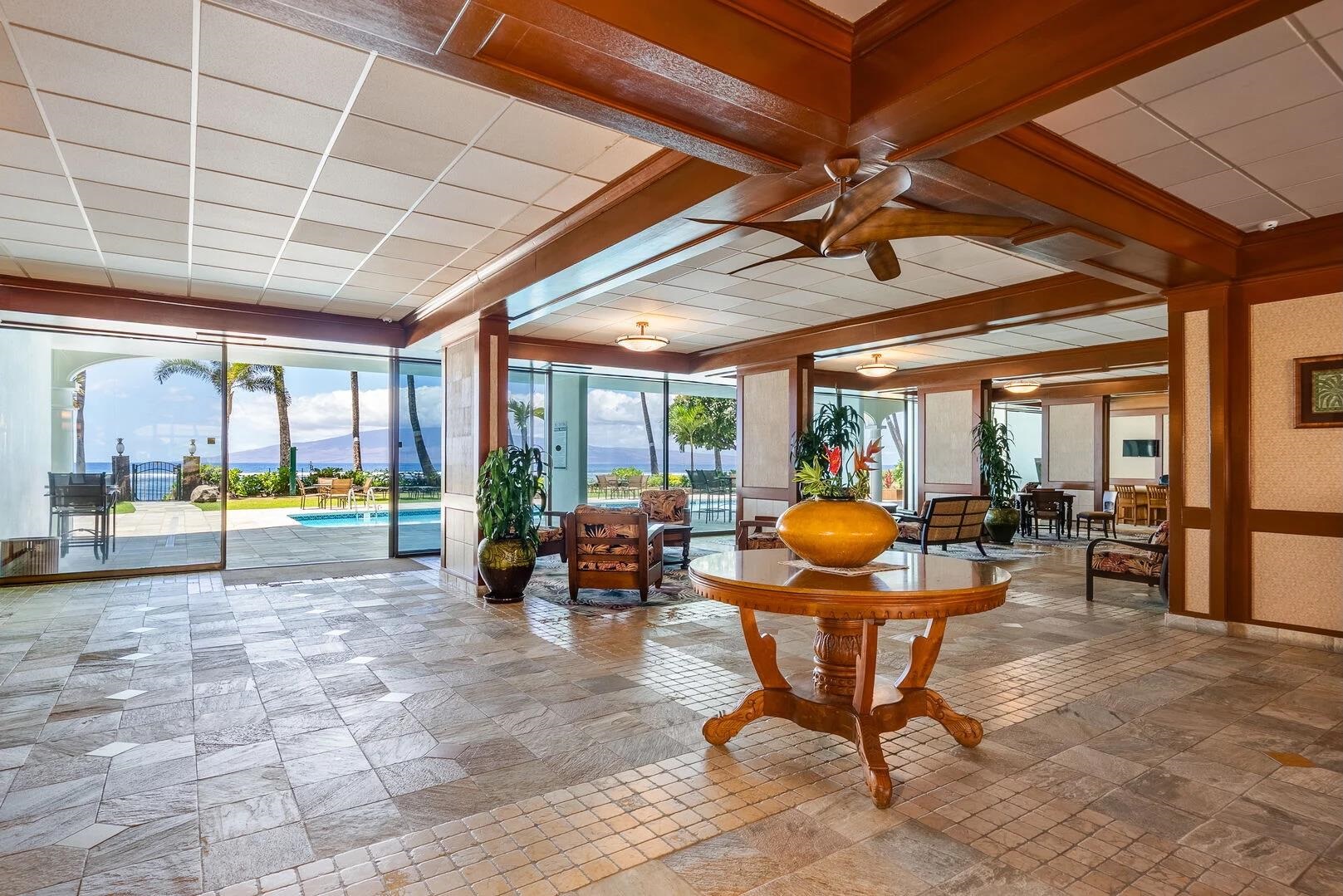 475 Front Street, Unit 419 Lahaina, HI 96761 - Photo 23 of 27 a view of a chairs and table in a patio