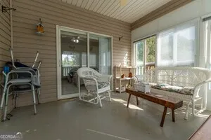 a living room filled with furniture
