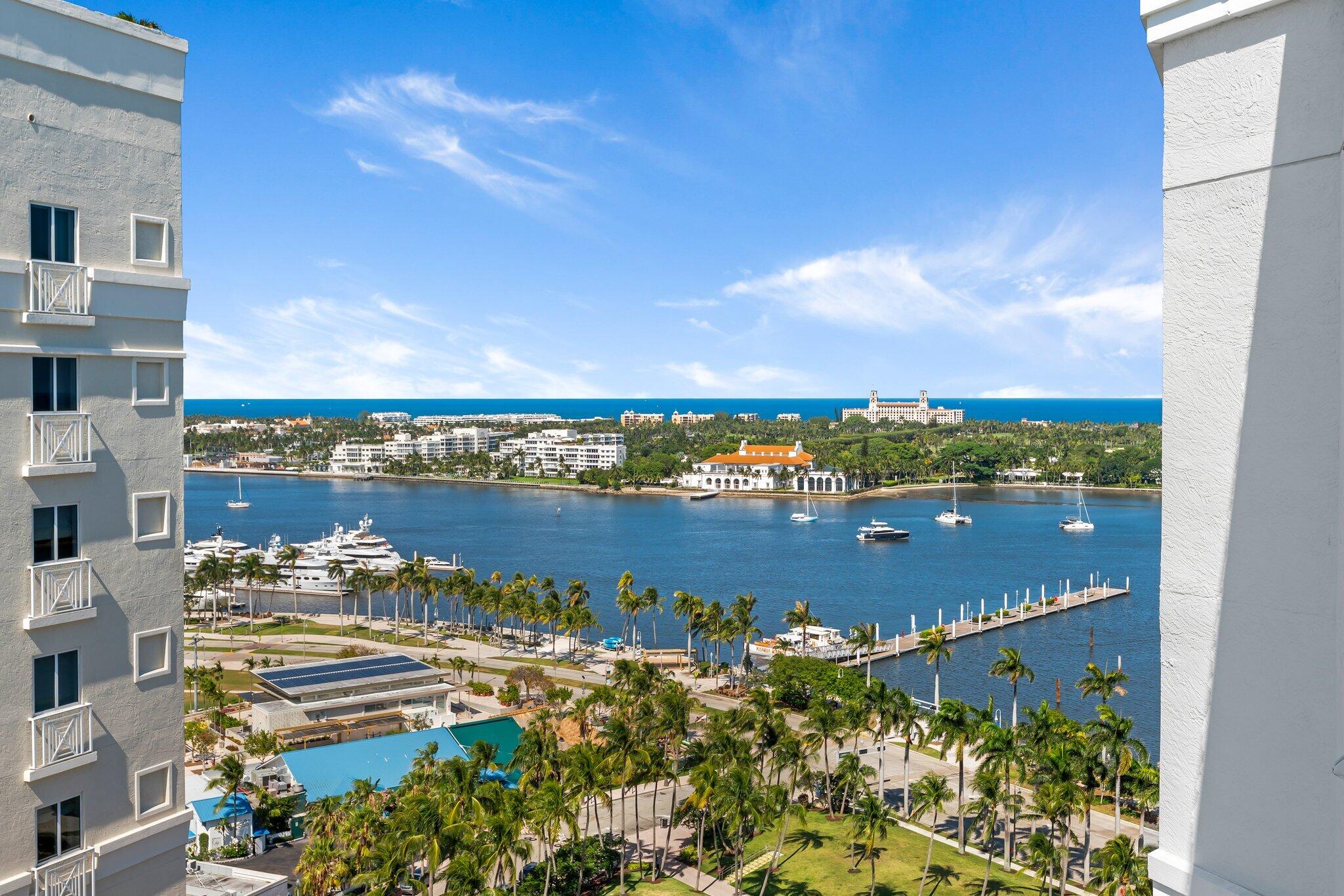 255 Evernia Street, Unit 1502 West Palm Beach, FL 33401 - Photo 26 of 40 a view of a city with an ocean