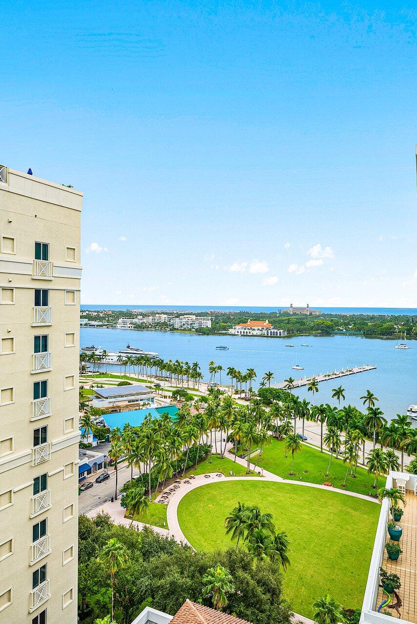 255 Evernia Street, Unit 1502 West Palm Beach, FL 33401 - Photo 30 of 40 a view of lake with city