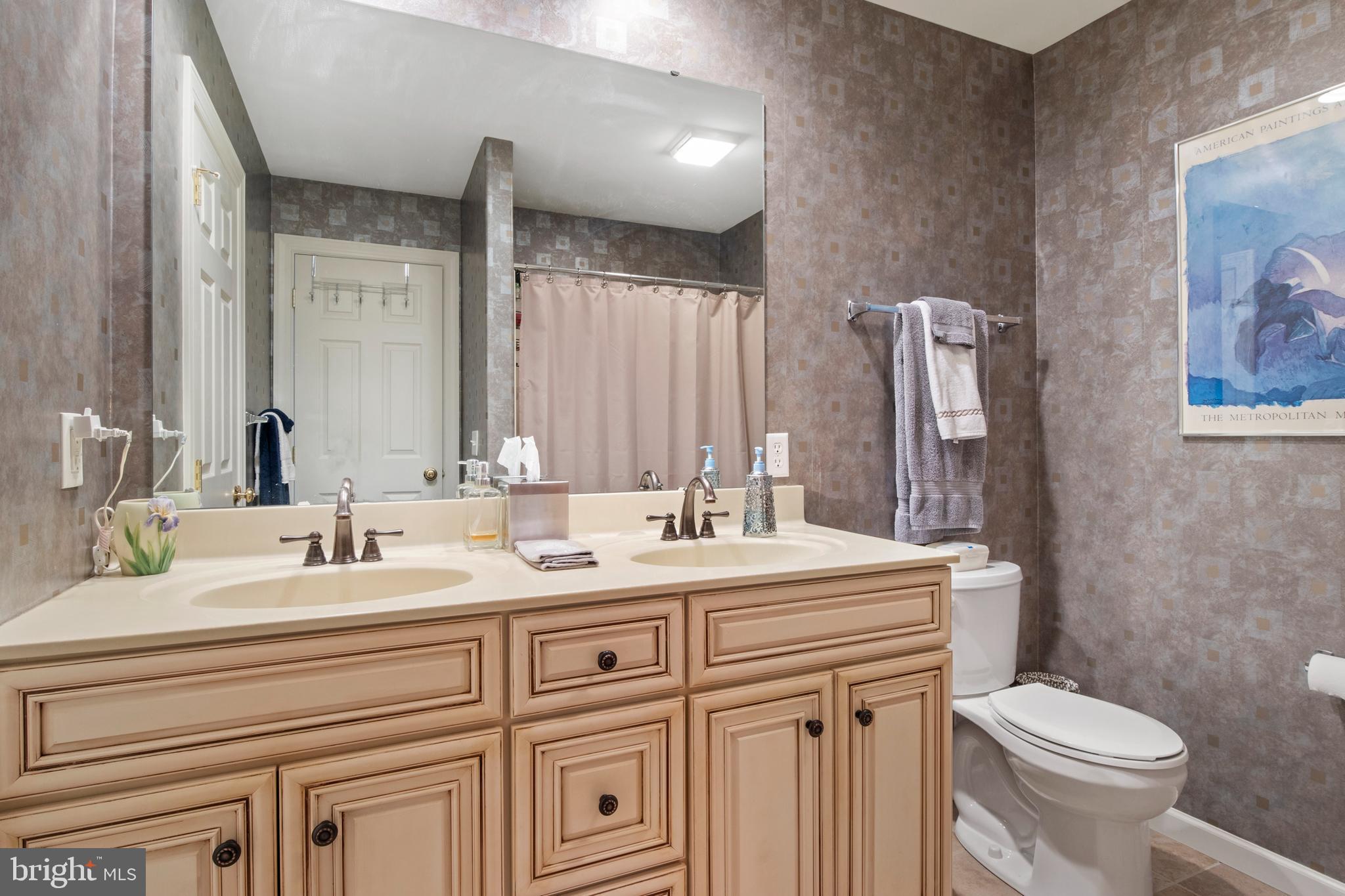 108 Valmere Path York, PA 17403 - Photo 46 of 84 a bathroom with a double vanity sink toilet and mirror