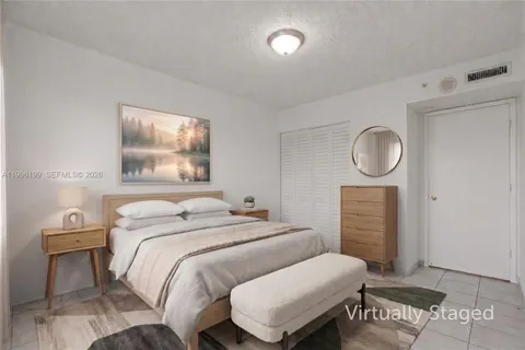 an empty room with white door