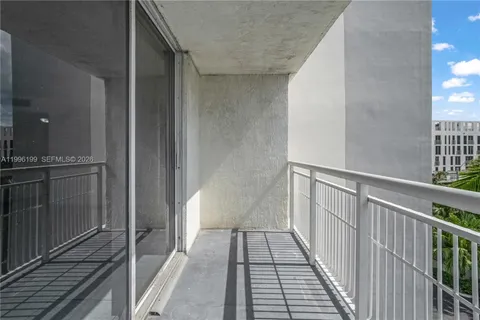 a view of a balcony