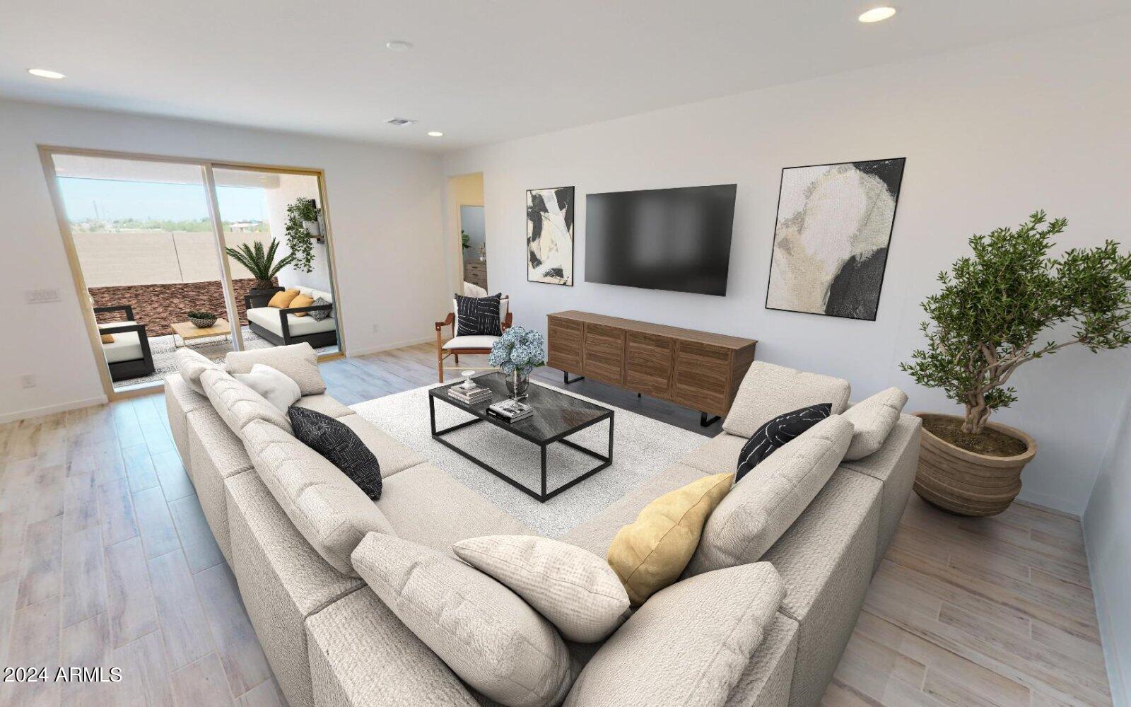 1151 Fremont Pass Apache Junction, AZ 85120 - Photo 5 of 41 a living room with furniture and a flat screen tv