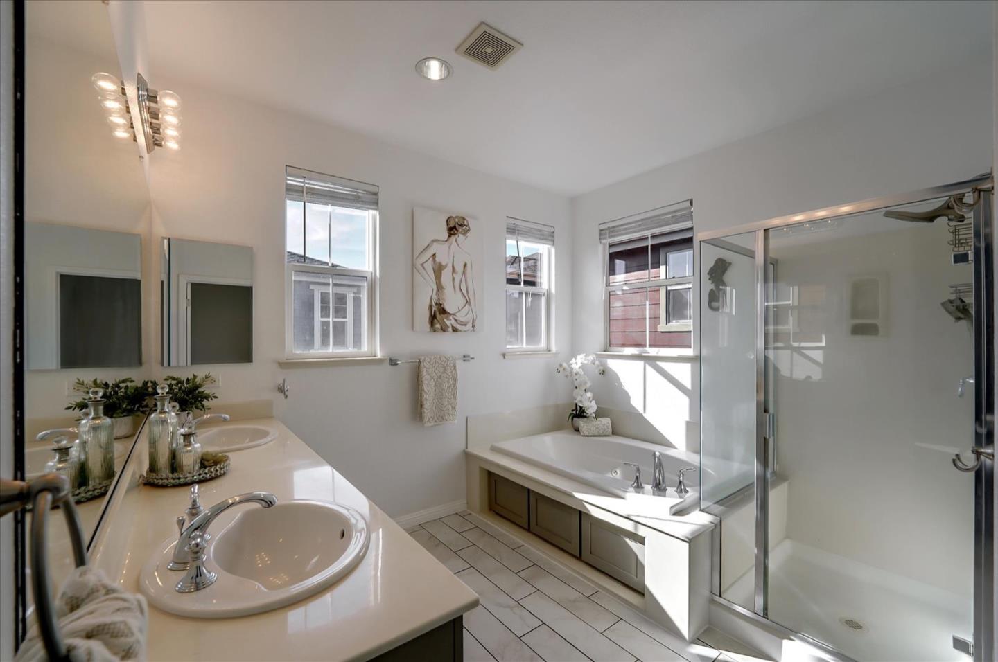 7929 Kipling Circle Gilroy, CA 95020 - Photo 28 of 39 a kitchen with sink refrigerator and window
