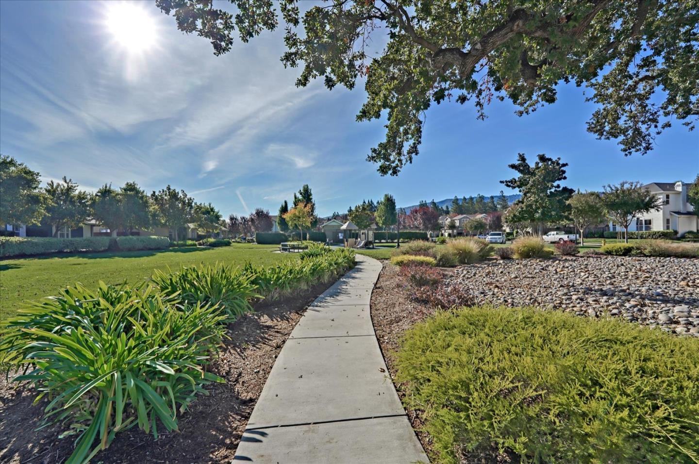 7929 Kipling Circle Gilroy, CA 95020 - Photo 38 of 39 a view of a garden with a bench