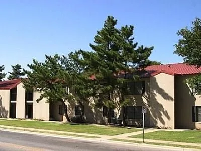 a view of a city street from a building