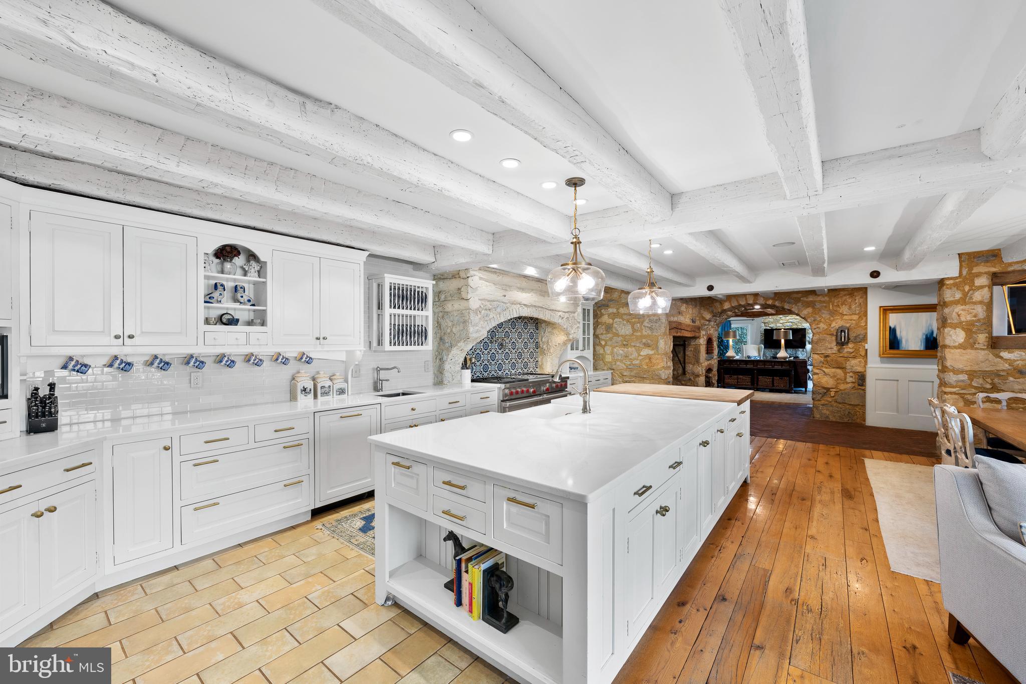 1500 Church Road Malvern, PA 19355 - Photo 20 of 80 Beamed ceilings, wood, tile and brick flooring