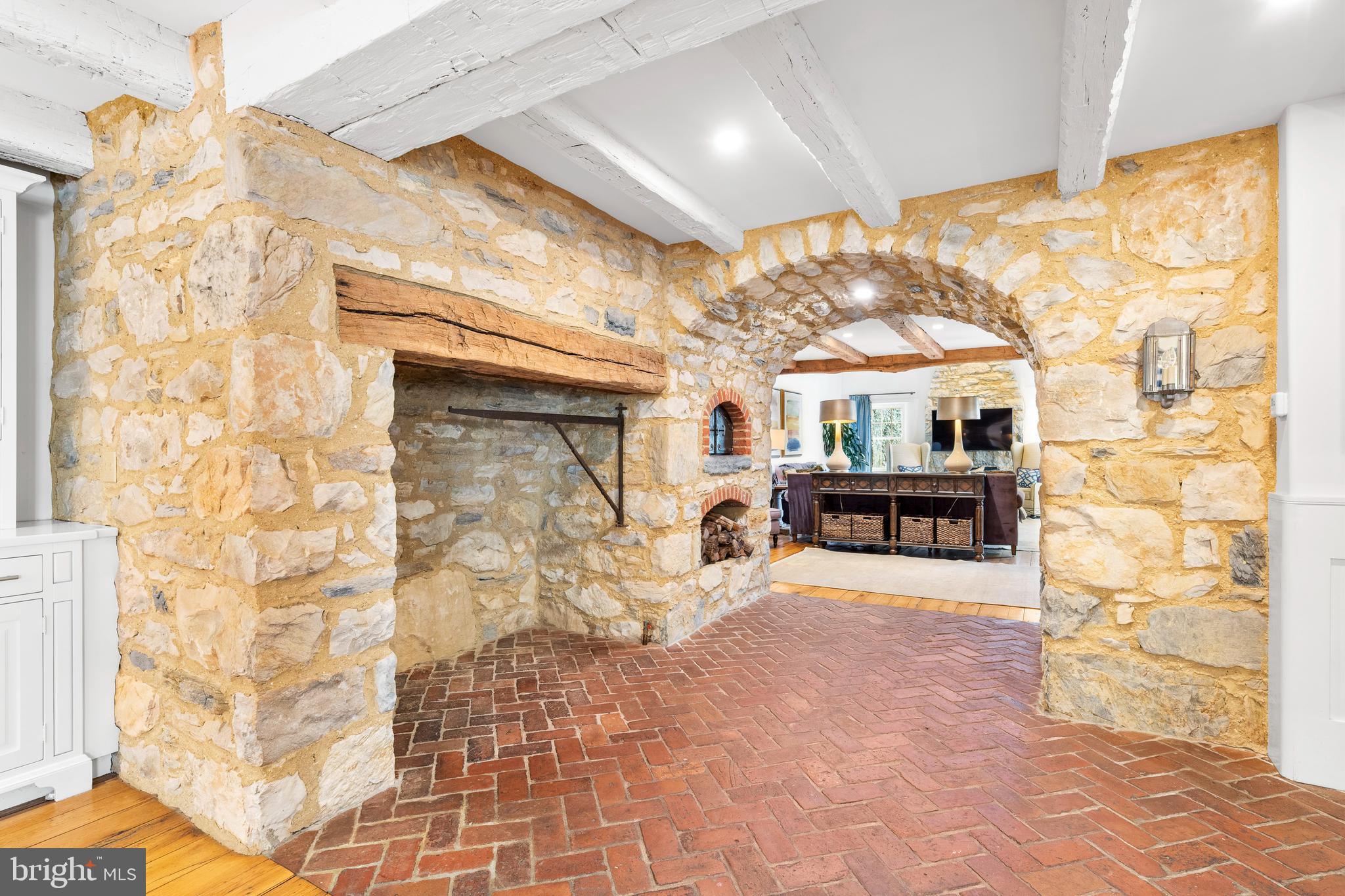 1500 Church Road Malvern, PA 19355 - Photo 22 of 80 Fireplace & pizza oven in the kitchen