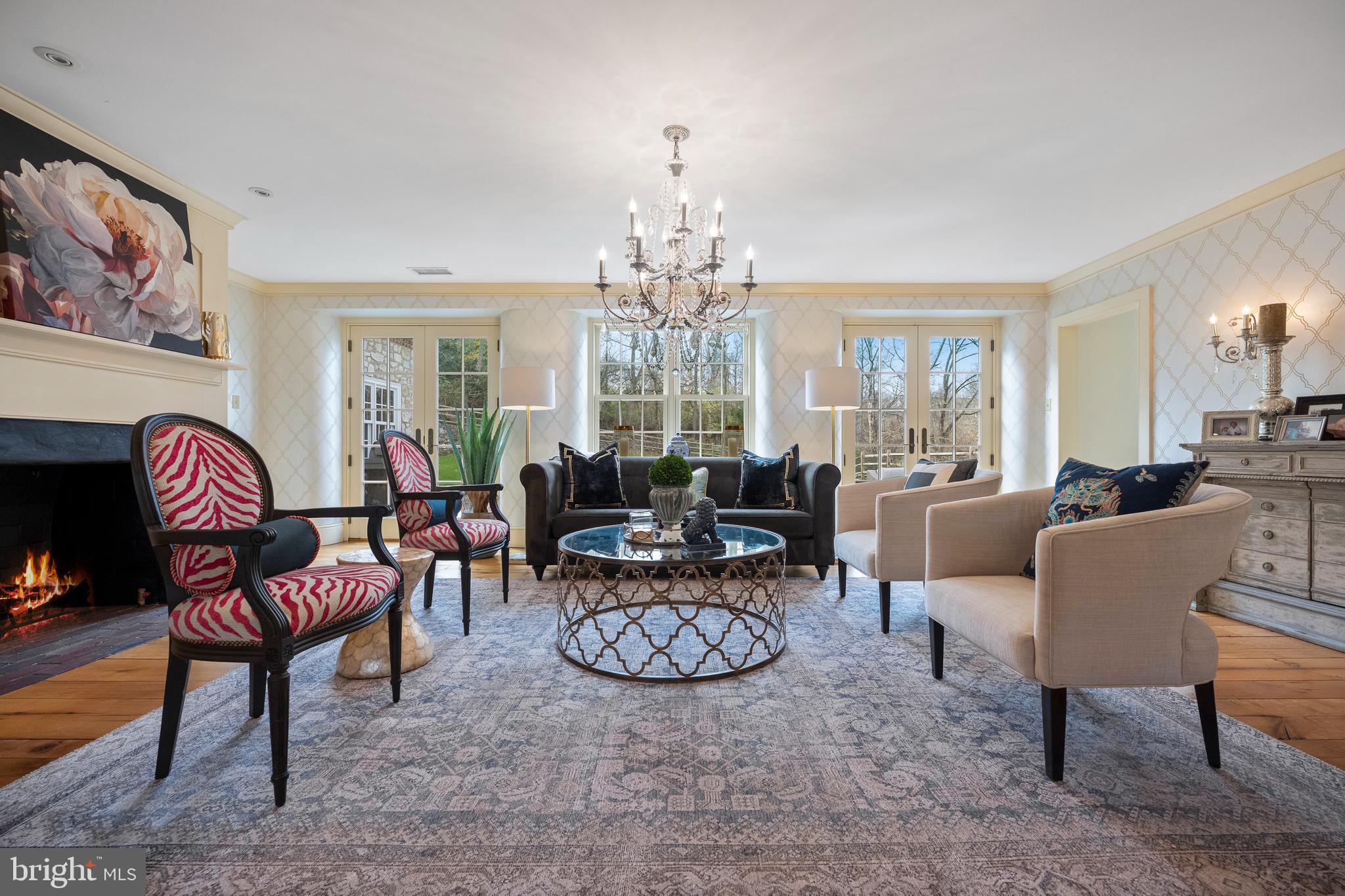 1500 Church Road Malvern, PA 19355 - Photo 27 of 80 Formal living room showcase random-width floors