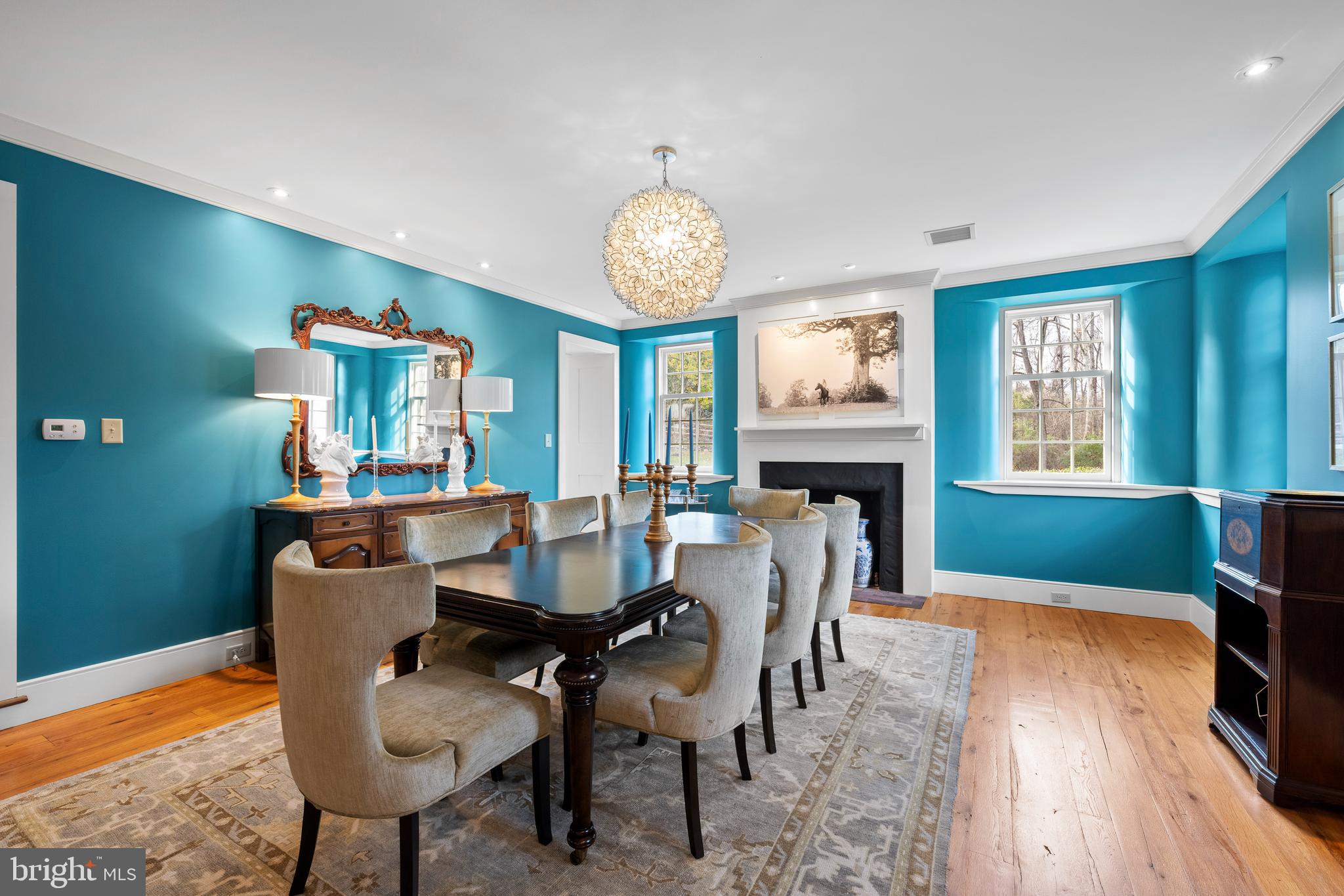 1500 Church Road Malvern, PA 19355 - Photo 34 of 80 Formal Dining Rm with fireplace, plumbed for gas