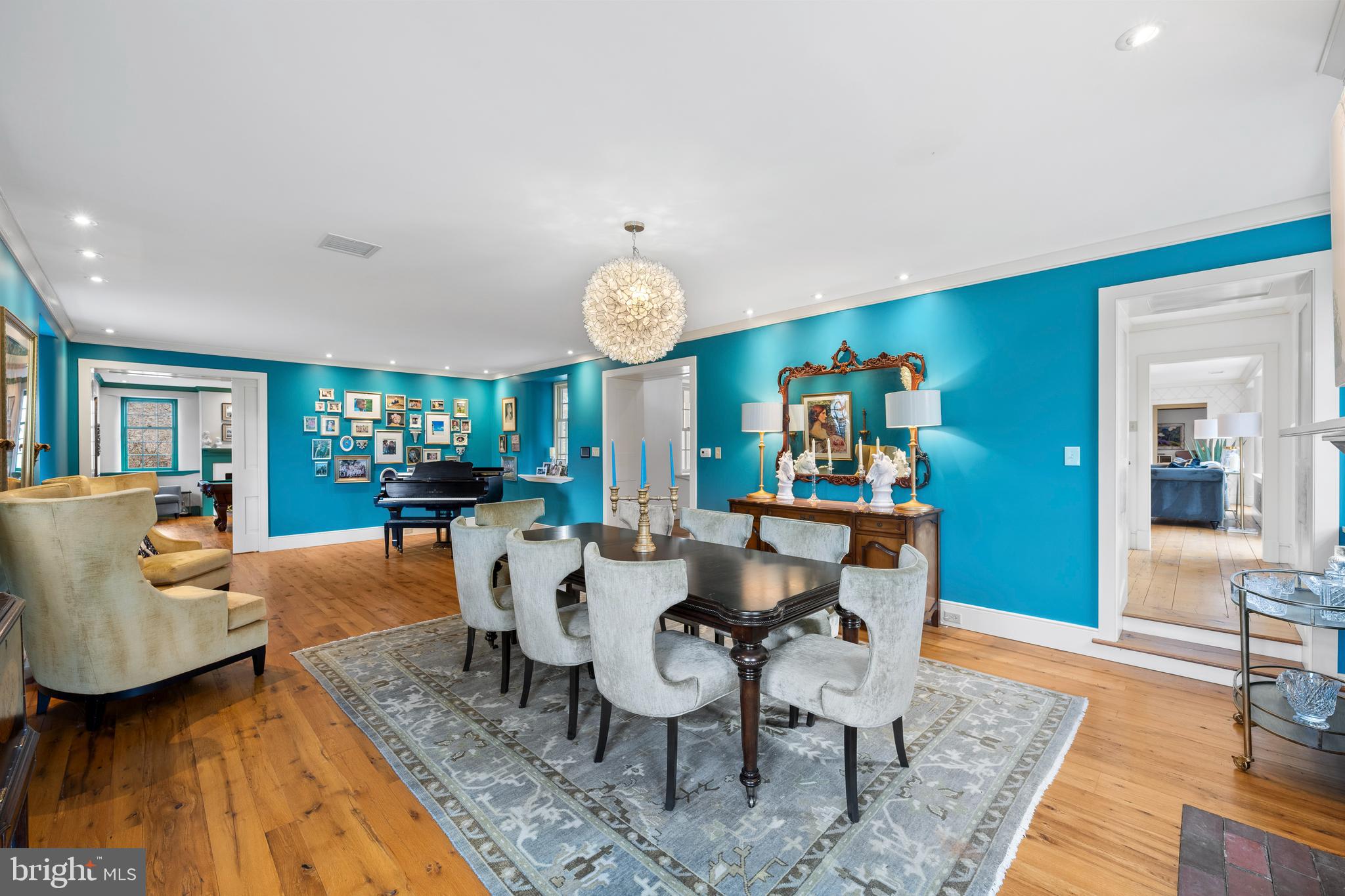 1500 Church Road Malvern, PA 19355 - Photo 35 of 80 Dining room w/ music room, extra high ceilings