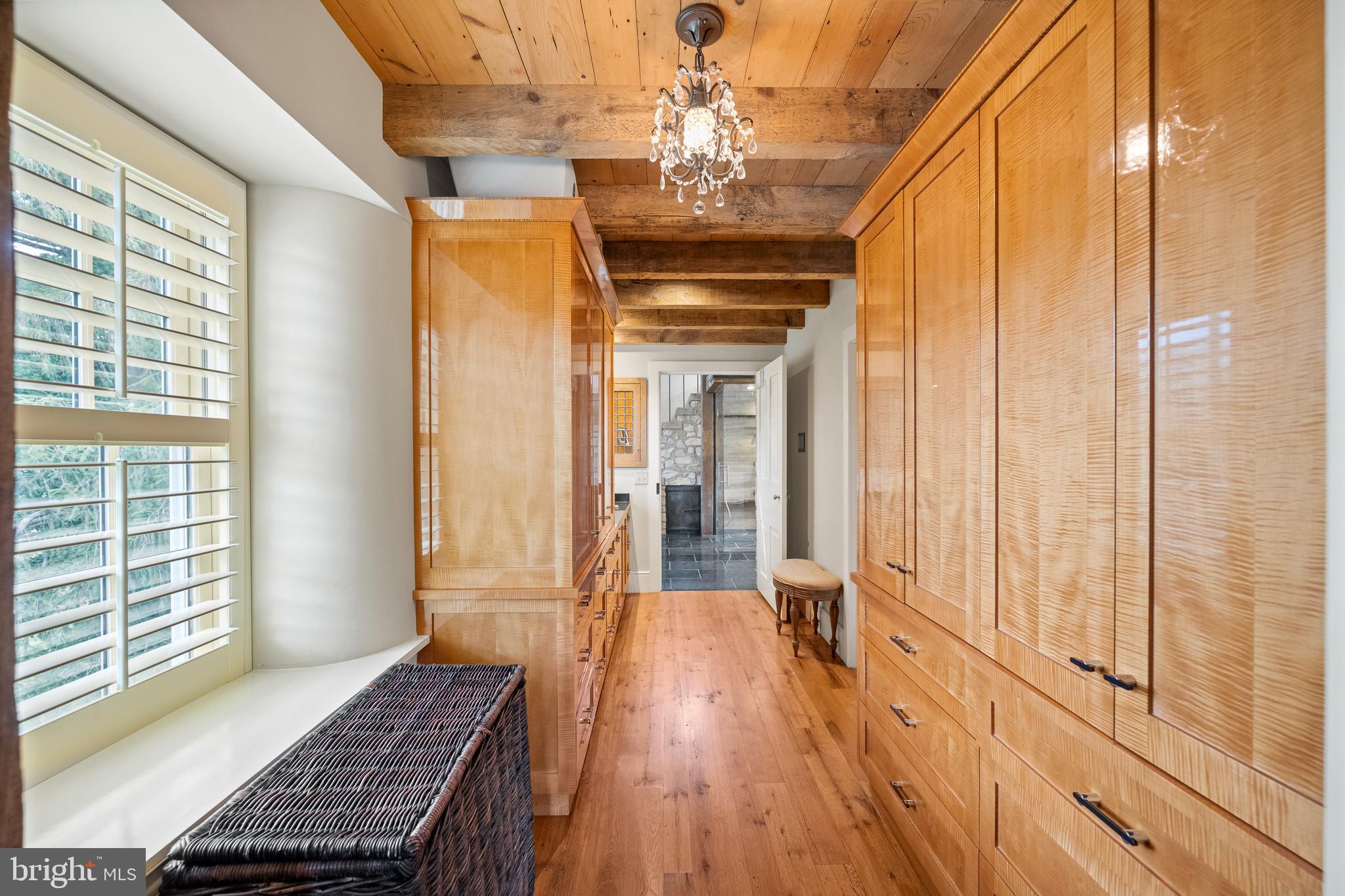 1500 Church Road Malvern, PA 19355 - Photo 45 of 80 Primary dressing room w/ tiger burled wood cabinet