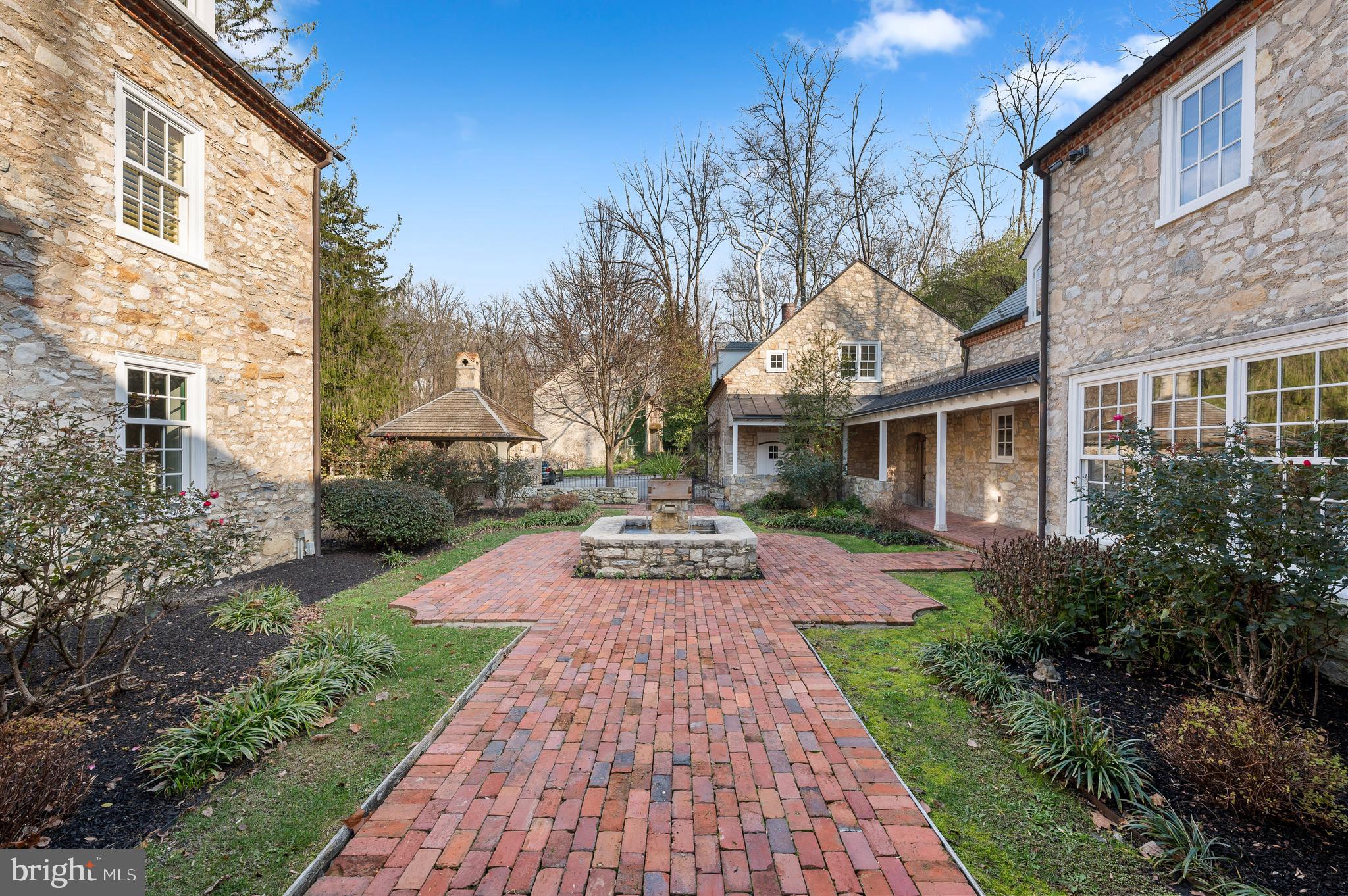 1500 Church Road Malvern, PA 19355 - Photo 5 of 80 Courtyard w/ entrances to Foyer & Mudroom