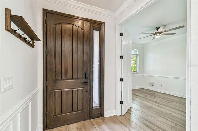 an empty room with a empty space and a window