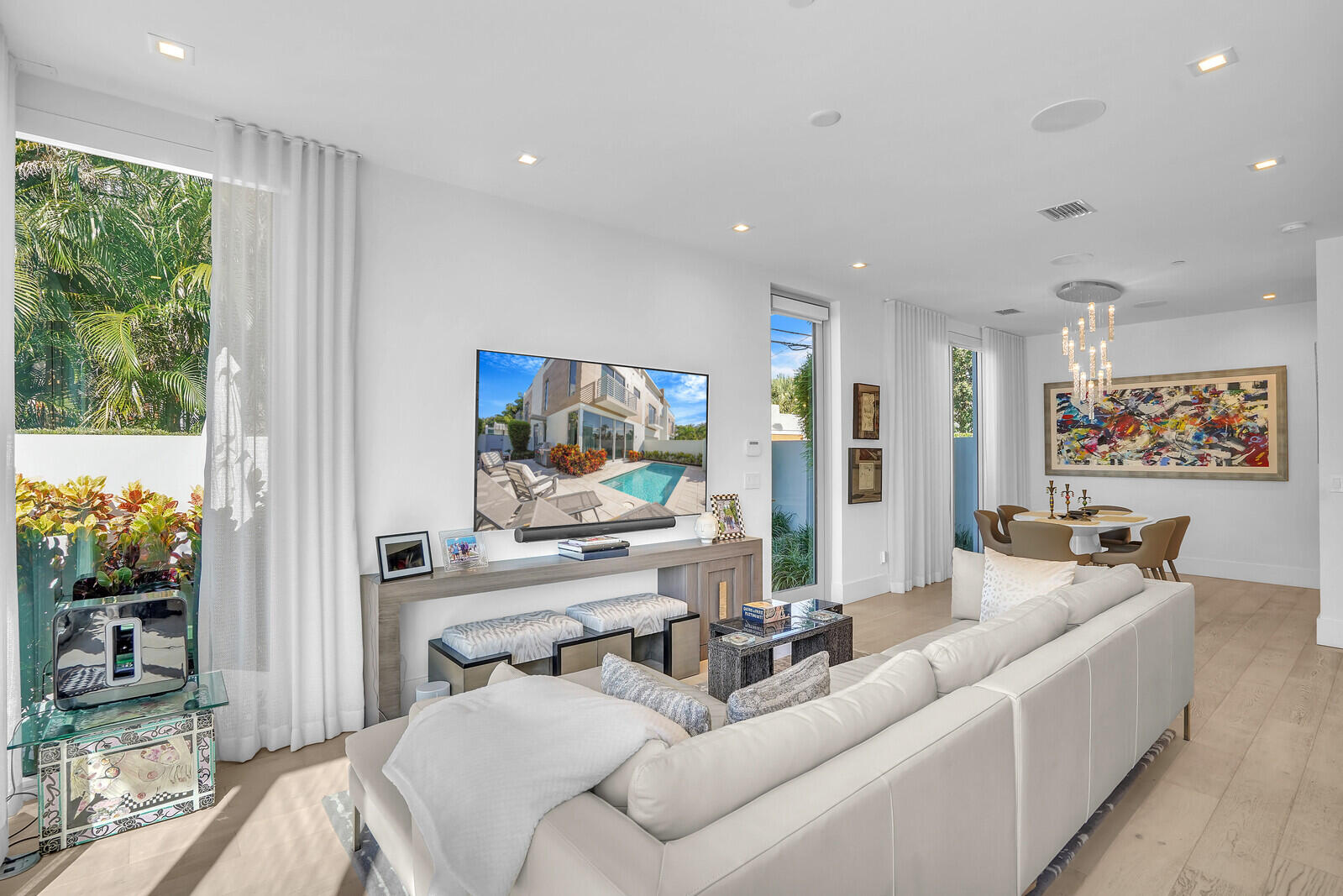 200 Northeast 7th Avenue, Unit 3 Delray Beach, FL 33483 - Photo 6 of 71 a living room with furniture and a large window