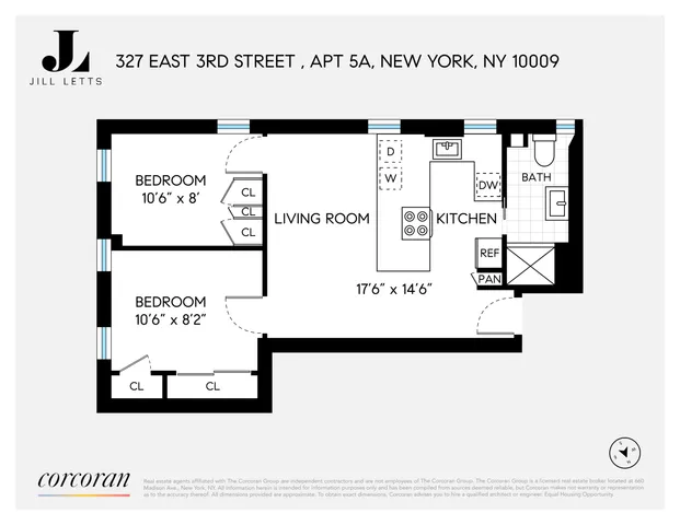$548,000 | 327 East 3rd Street, Unit 5A | East Village