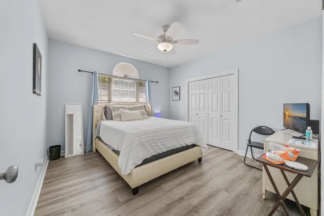 a room with furniture toys and a window