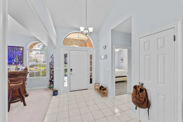 a view of a livingroom with furniture window and outside view