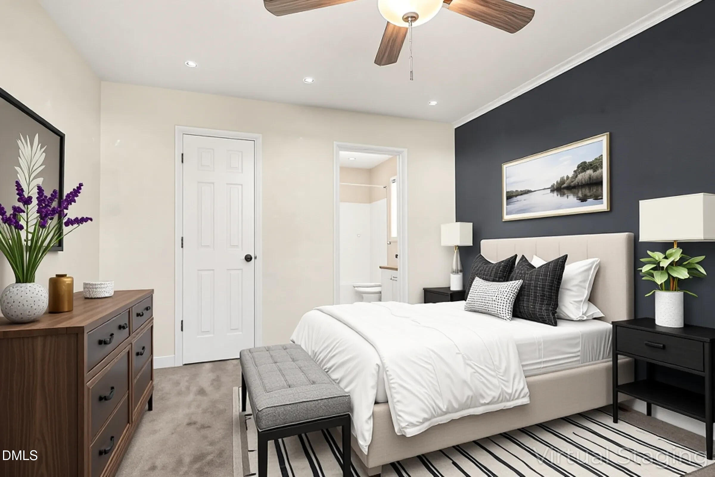 1005 Tesh Court High Point, NC 27265 - Photo 6 of 34 a bedroom with a bed and a dresser