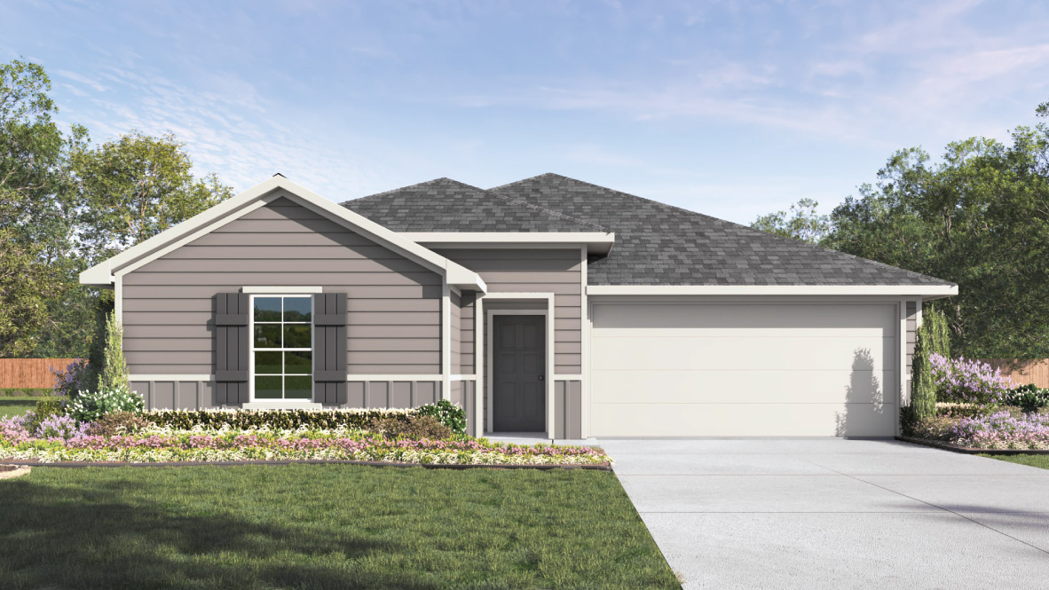 244 Gilmer Lane Buda, TX 78610 - Photo 1 of 1 a front view of a house with a yard