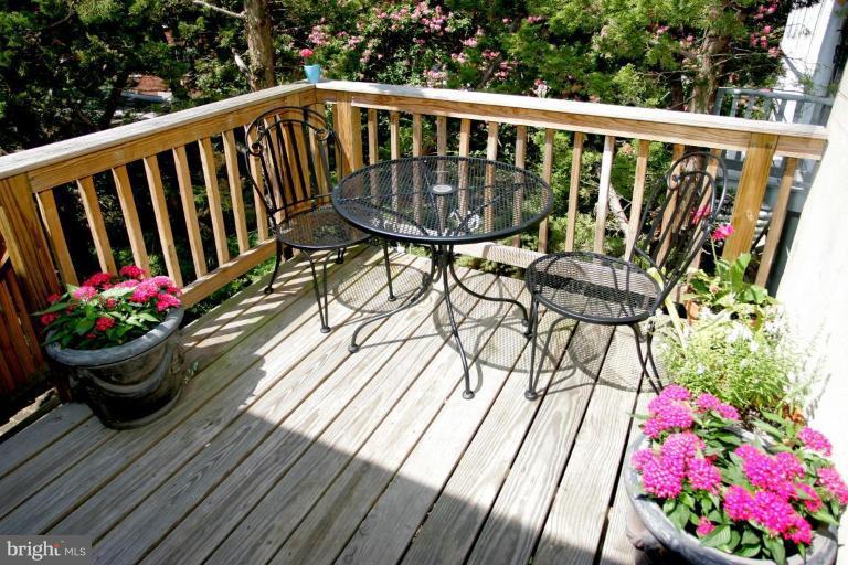 2946 Upton Street Northwest Washington, DC 20008 - Photo 22 of 22 a view of balcony with furniture and flowers