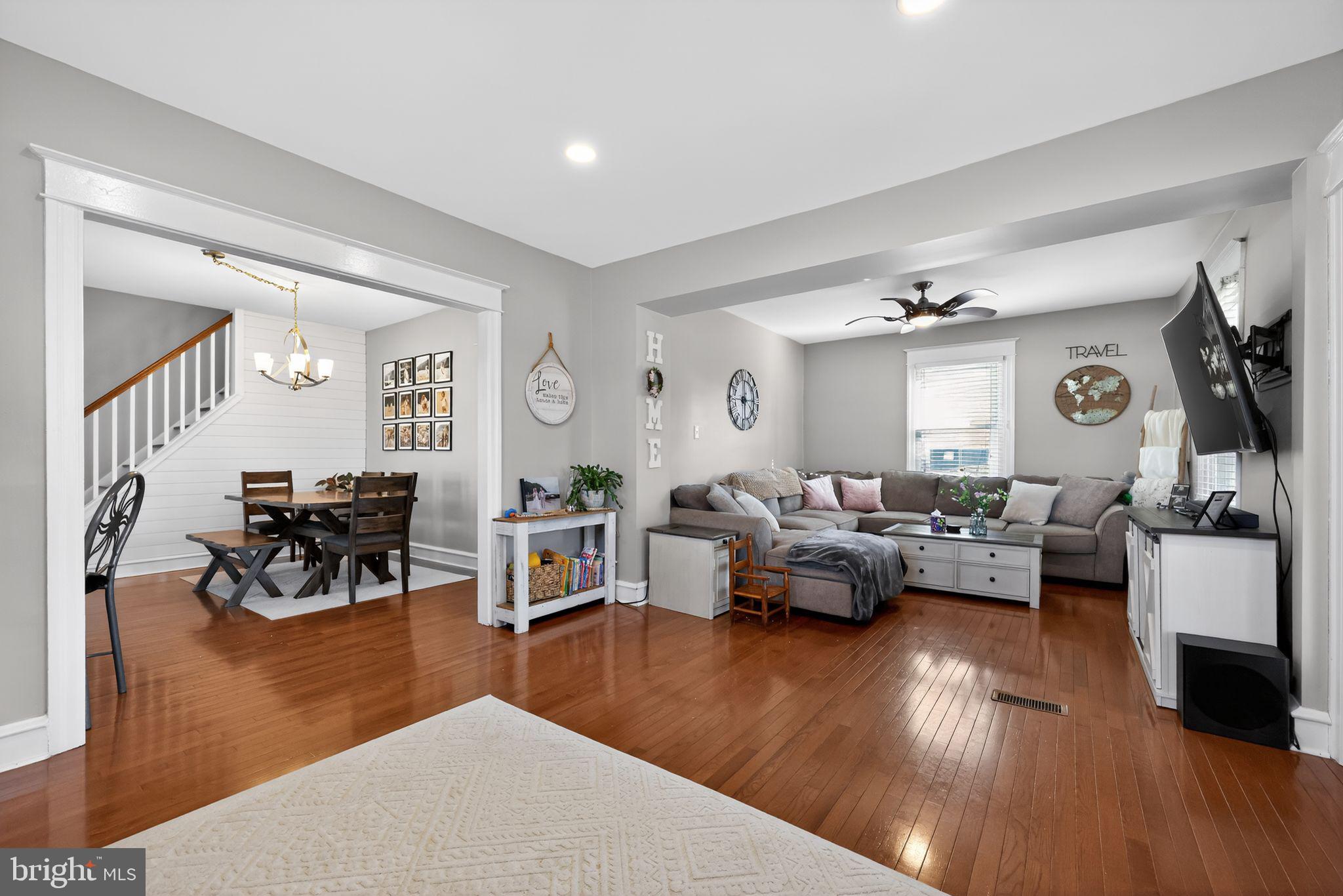 801 Chandler Street Philadelphia, PA 19111 - Photo 7 of 30 a living room with furniture and wooden floor