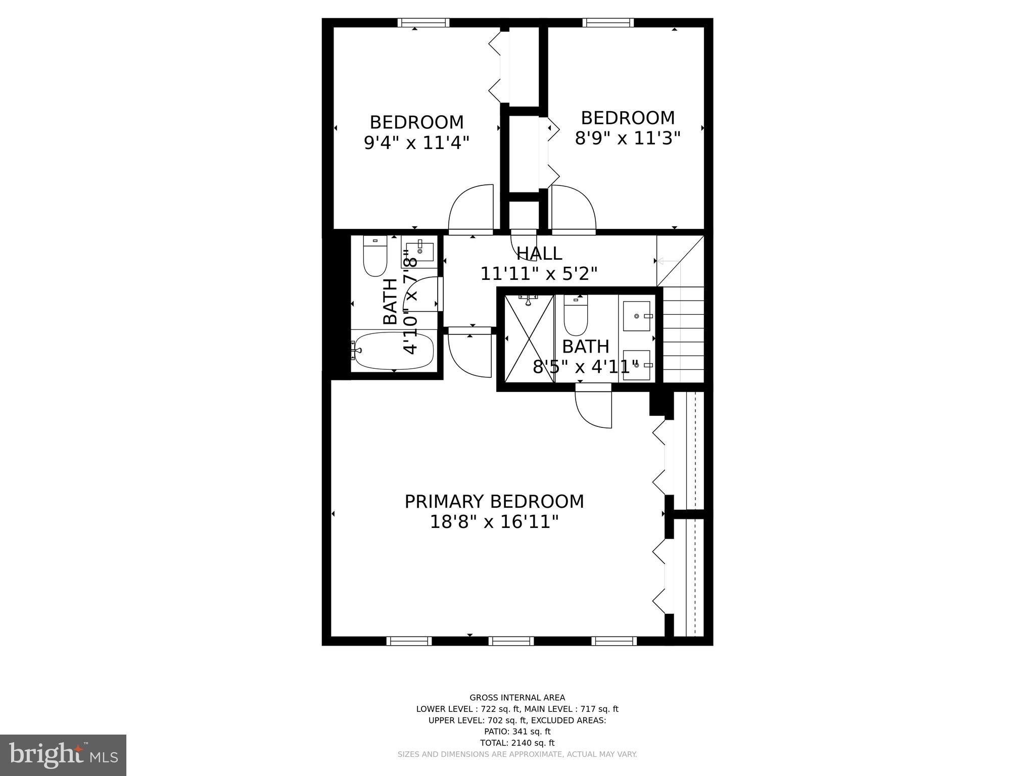 8014 Sleepy View Lane Springfield, VA 22153 - Photo 33 of 35 Floor Plan: Upper Level
