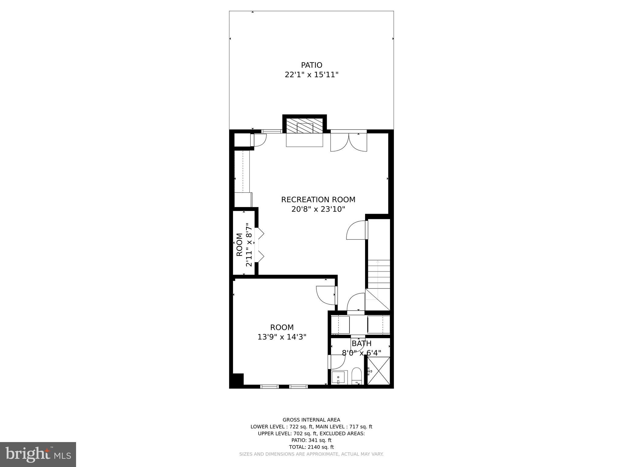 8014 Sleepy View Lane Springfield, VA 22153 - Photo 34 of 35 Floor Plan: Lower Level