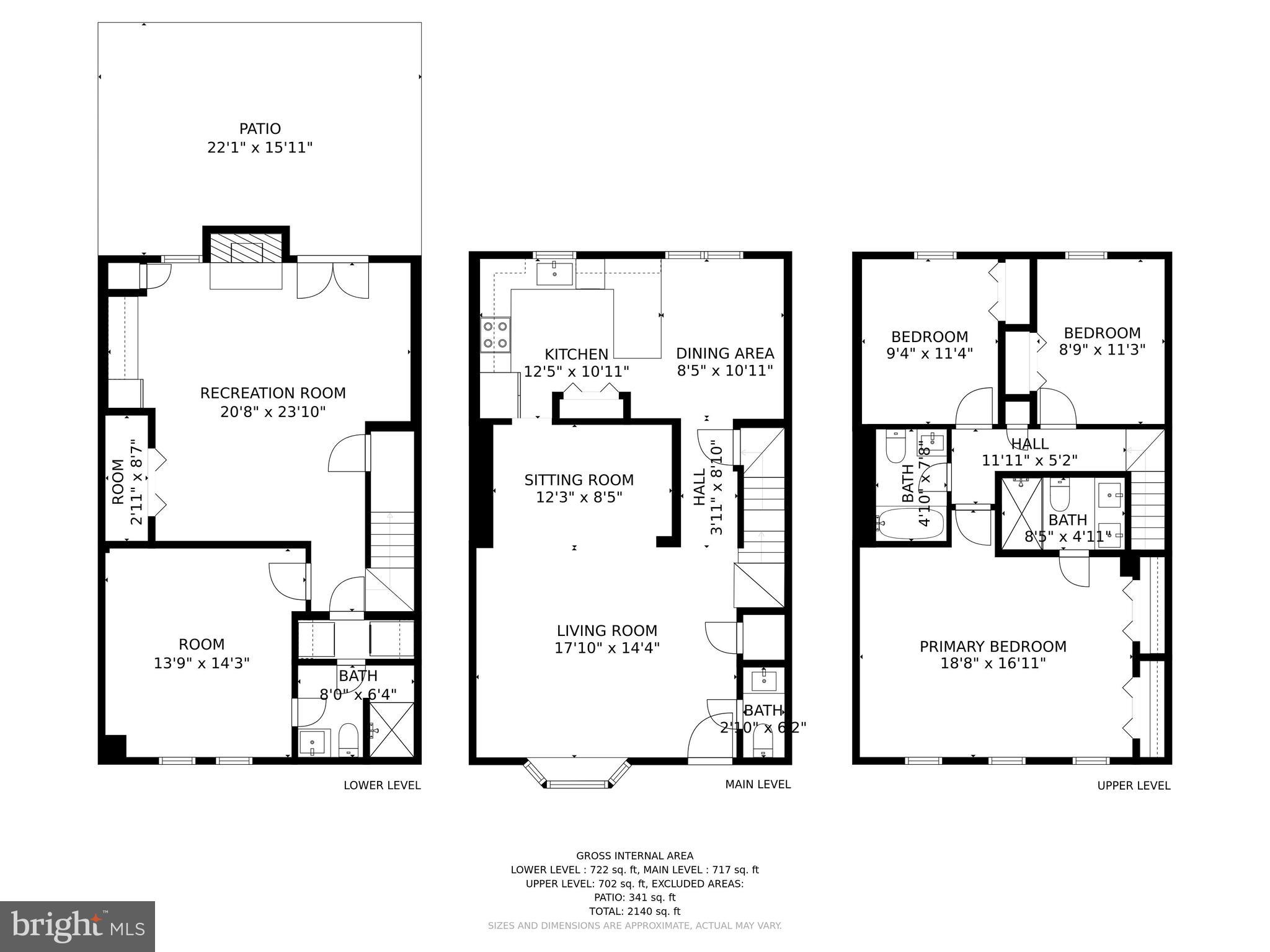 8014 Sleepy View Lane Springfield, VA 22153 - Photo 35 of 35 Floor Plan: All Levels