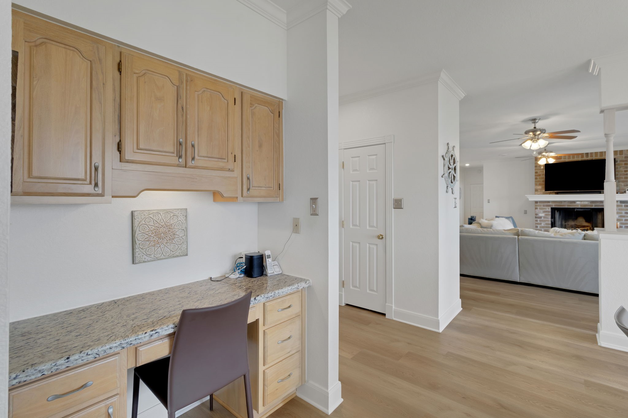 40 Pebble Beach Circle Coldspring, TX 77331 - Photo 17 of 50 This desk area by the kitchen provides a handy workspace while staying connected to the heart of the home