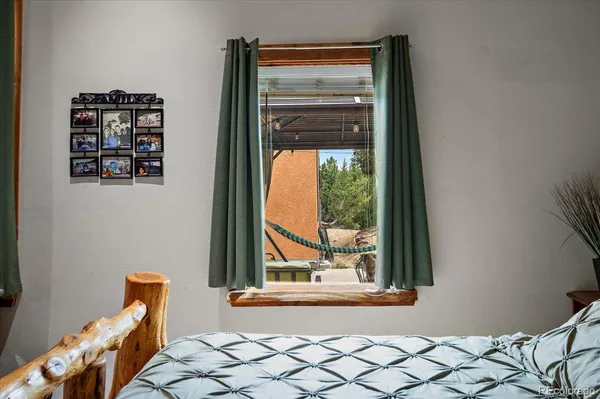 an empty room with window