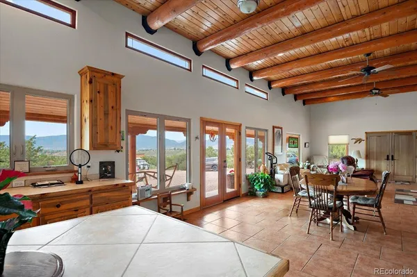 a living room filled with furniture