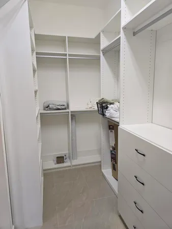 a room with storage and utility