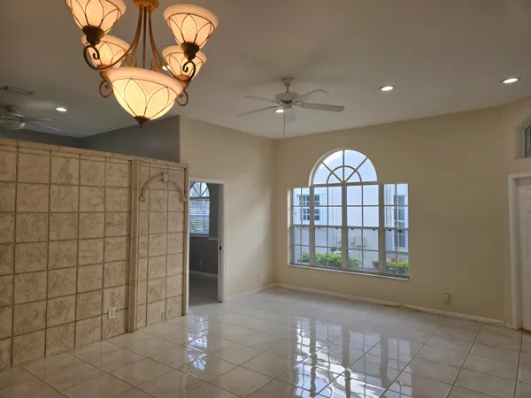 a view of an entryway with a window