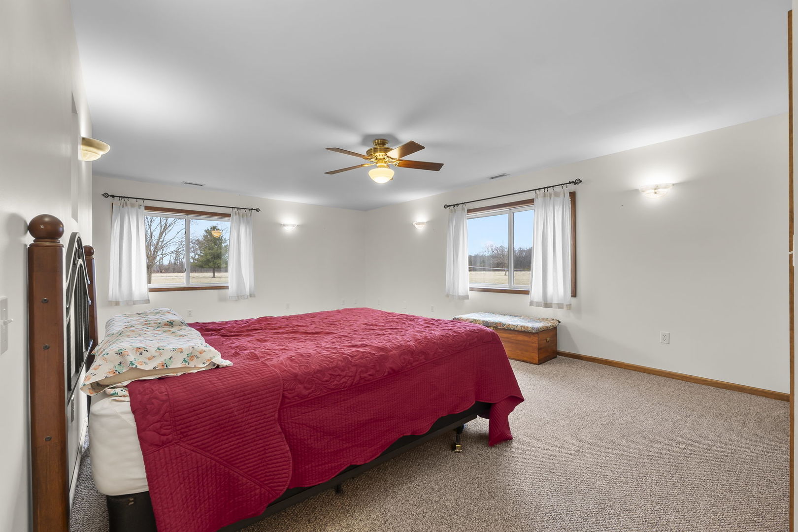 7198 Omega Road Kinmundy, IL 62854 - Photo 37 of 95 a bedroom with a bed and a window