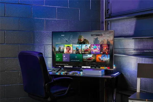 a room with furniture and a flat screen tv