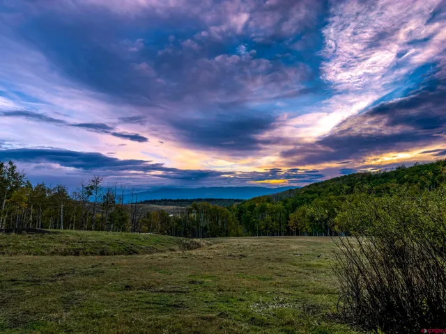 a view of an outdoor space and mountain view