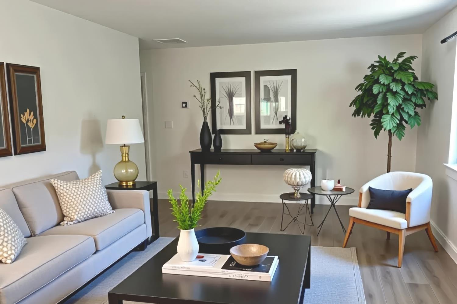 1916 17th Street Sacramento, CA 95811 - Photo 24 of 33 a living room with furniture and a potted plant