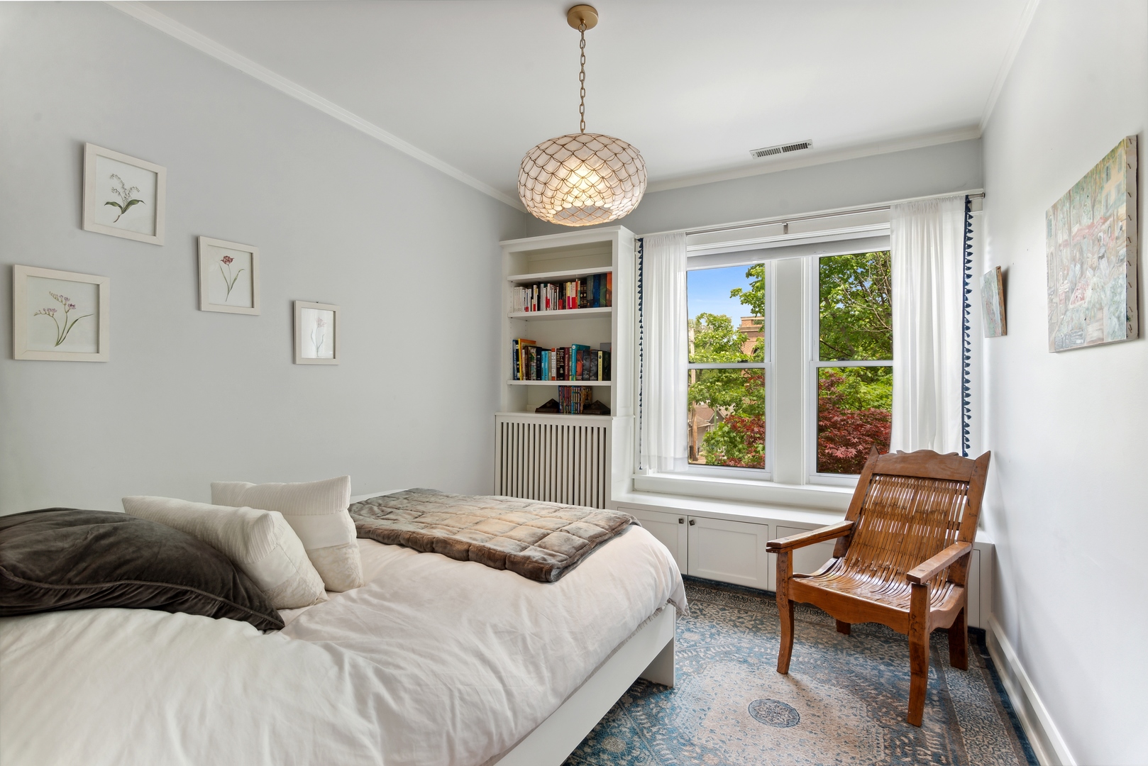 1465 West Cullom Avenue Chicago, IL 60613 - Photo 29 of 54 a bedroom with a bed and a window